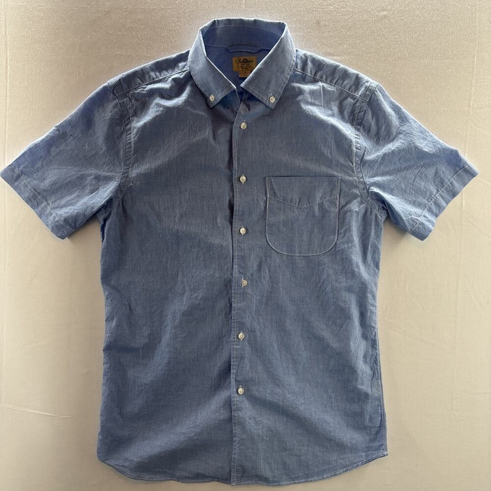 The Vero Three Truths Men’s Shirt S Short Sleeve Button-Up Cotton Linen Blend